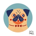mops ilustracja