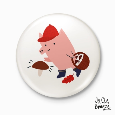 Grzybobranie- magnes lub przypinka