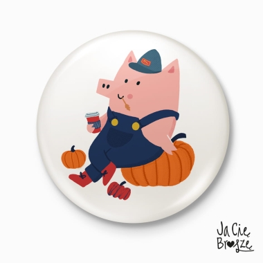 Farmer- magnes lub przypinka 