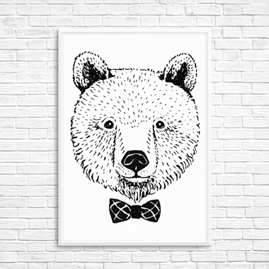 Niedźwiedź z muchą A3