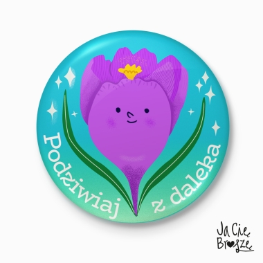 Krokus- magnes lub przypinka 