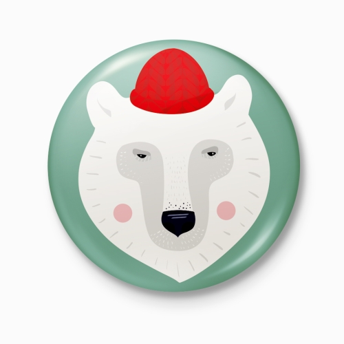 mis polarny przypinka